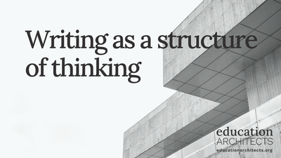 Writing as a structure of thinking