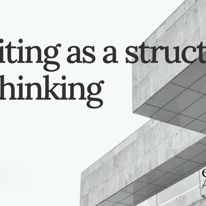 Image of: Writing as a structure of thinking